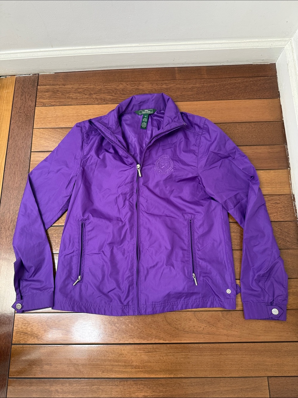 Lauren Ralph Lauren Purple Windbreaker Jacket XS